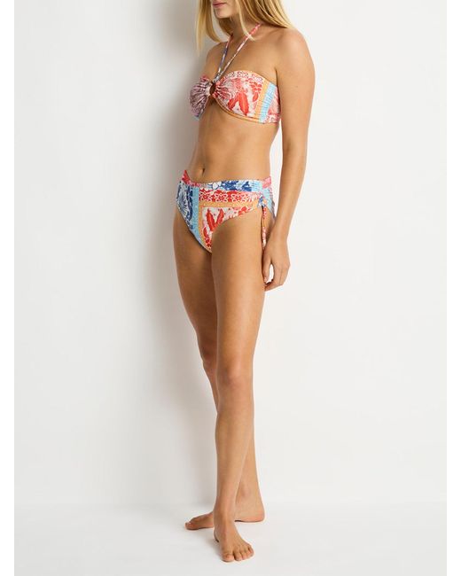 Sea Level Pink Coco Island O Ring Bandeau Bikini Top