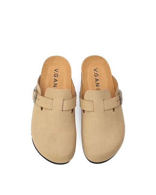 V.Gan White Vegan Taro Comfort Soft Footbed Slippers