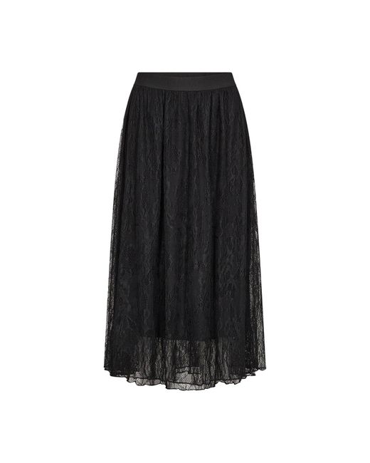 Soya Concept Black Women's Velida Lace Midi Skirt