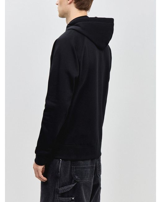 Carhartt Blue Hooded Chase Sweathirt for men