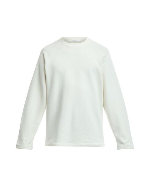 Helmut Lang White Men's Cotton Fleece Sweatshirt for men