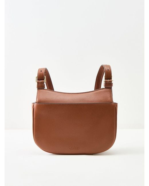 Polo Ralph Lauren Red Marcy Medium Crossbody Bag Tan