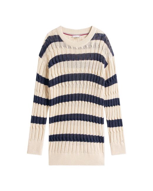 Tommy Hilfiger Gray Blend Cable Knit Relaxed Jumper