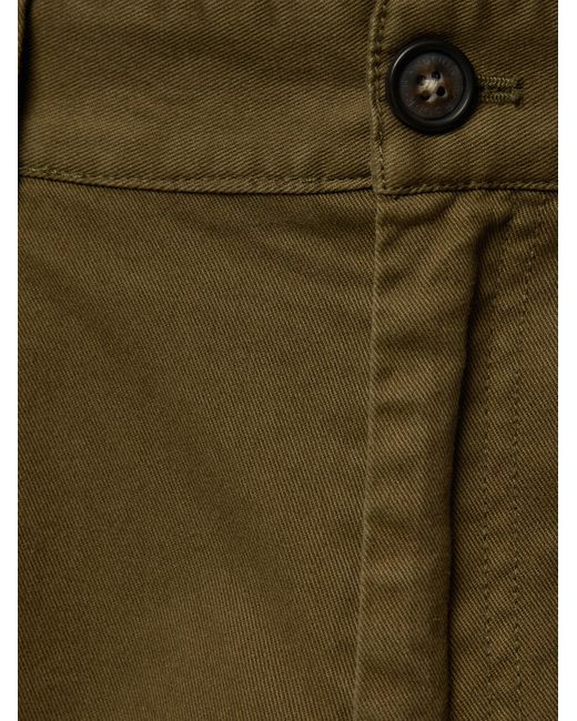 Barbour Green Washed Stretch Twill Relaxed Fit Trousers for men