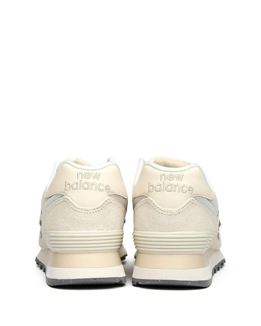 New Balance White 574 Trainers