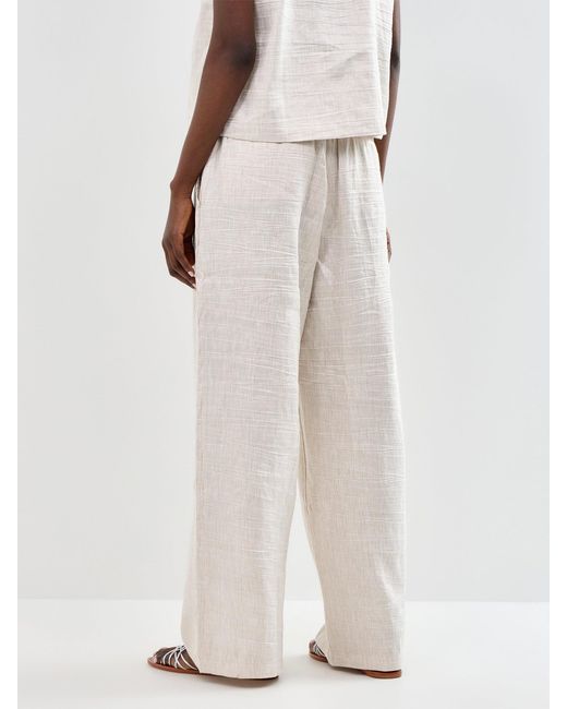 Eileen Fisher Gray High Waisted Wide Leg Trousers