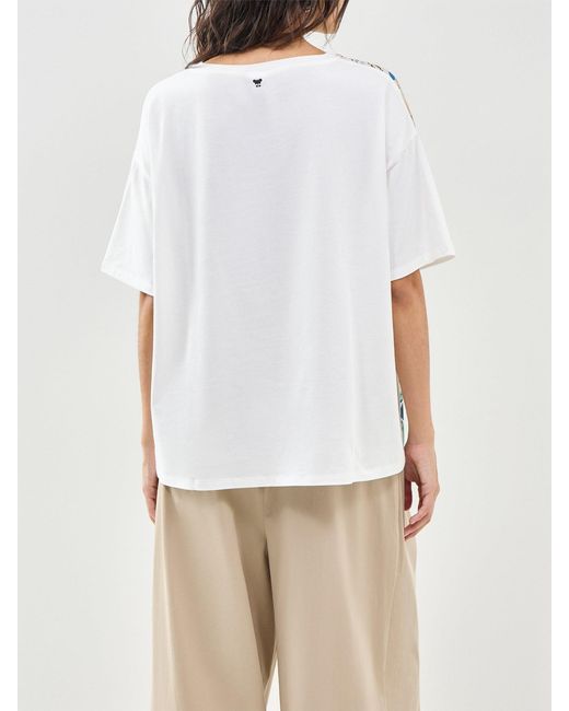 Weekend by Maxmara Blue Terzo Short Sleeve T-Shirt Multi