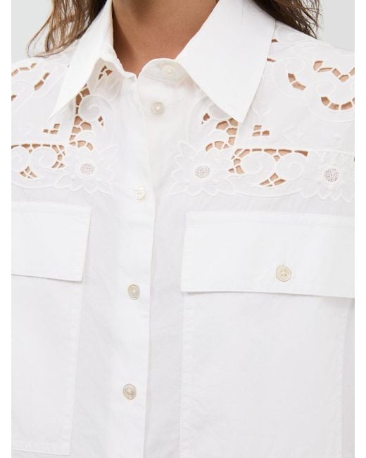 Weekend by Maxmara White Ariano Embroidered Shirt