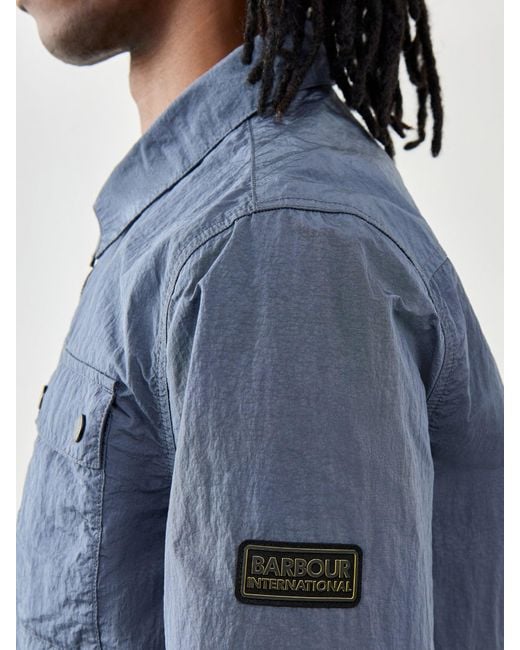 Barbour Blue Inline Overshirt for men
