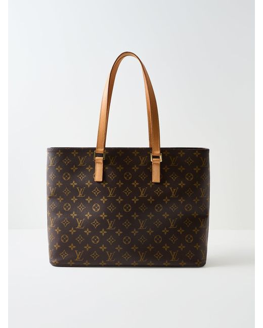 Le Prix Black Vintage Monogram Luco Tote Bag