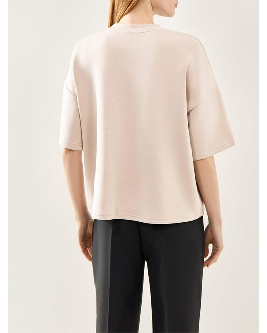 SELECTED Blue Oversized Tenny T-Shirt Cream