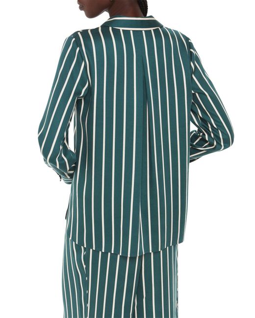 Whistles Green Alex Stripe Shirt