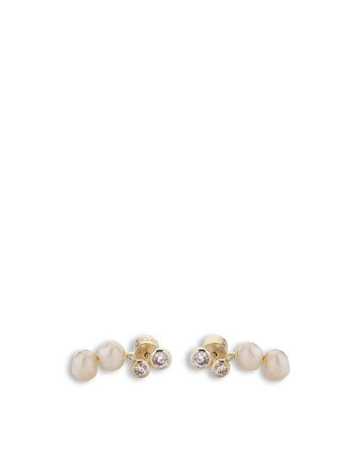 Tutti & Co White Women's Oyster Earrings