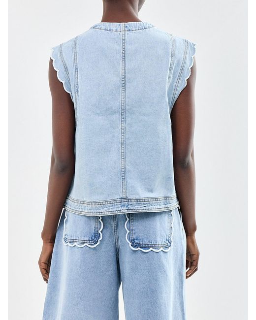 FRNCH Blue Lillo Gilet