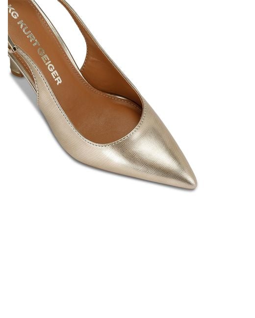 KG by Kurt Geiger White Adina Slingback Heel