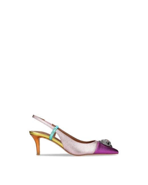 Kurt Geiger Pink Belgravia Eagle Sling