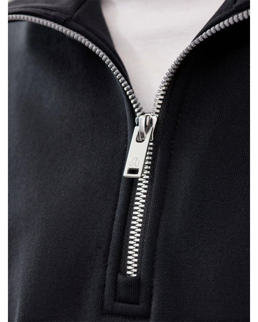 Moose Knuckles Blue Hartsfield 1/4 Zip for men