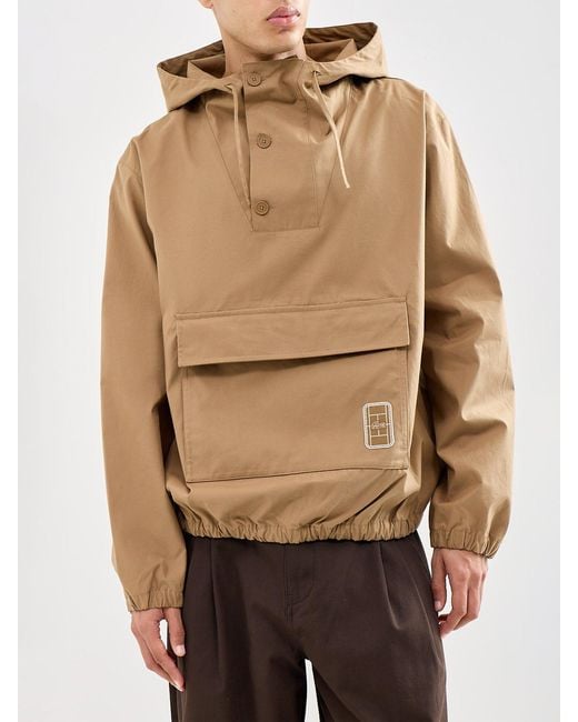 Lacoste Natural Poplin Anorak Jacket for men
