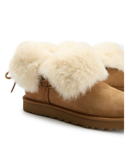 Ugg White Bailey Tie Boots