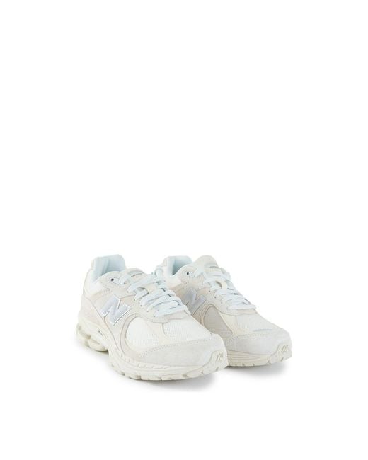 New Balance White 2002R Suede Trainers for men