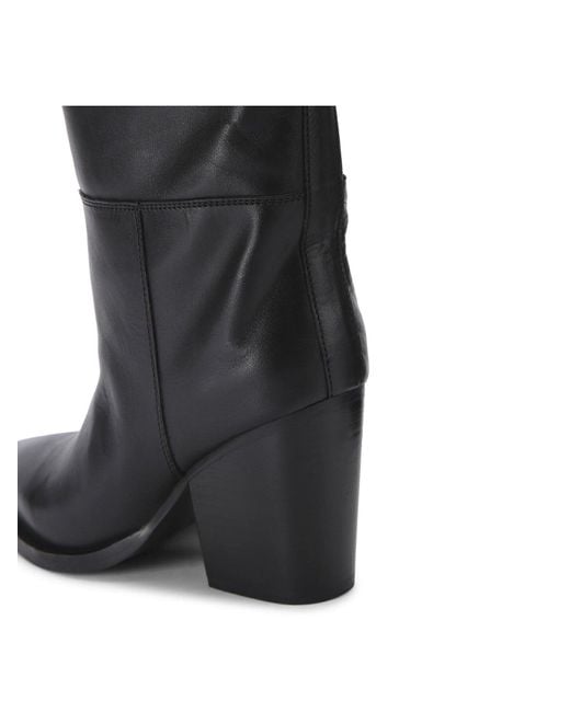 Carvela Kurt Geiger Black Women's Reign Leather Knee-high Boots