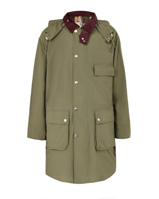 Barbour Green Paul Smith Loves Parka for men