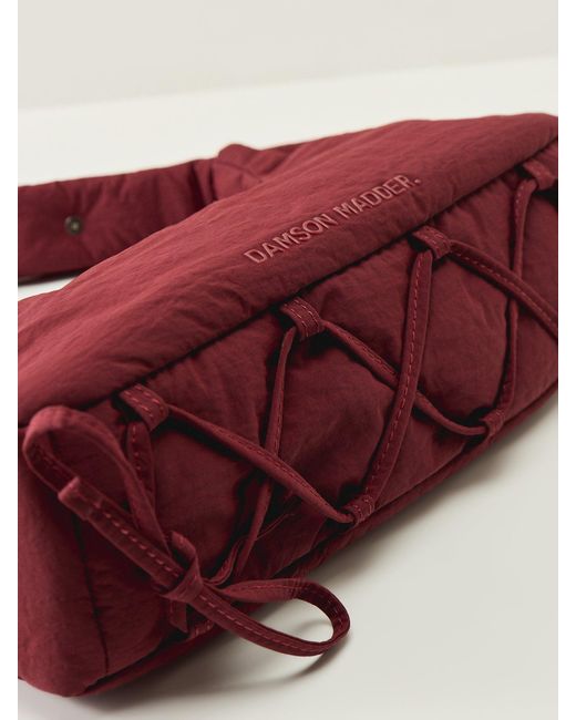 Damson Madder Red Puffy Saz Bag Burgundy