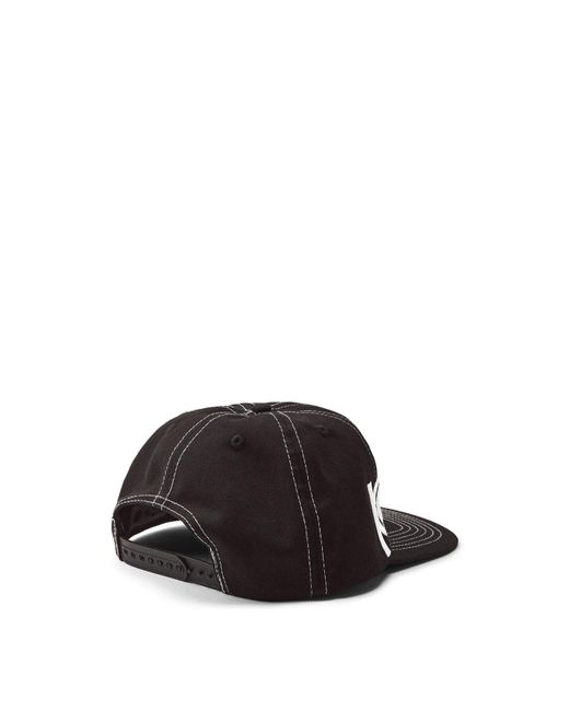 ICECREAM Black Anarchy Wrap Around Flat Brim Cap for men