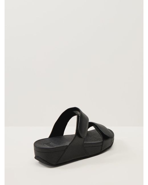 Fitflop Black Lulu Adjustable Slides