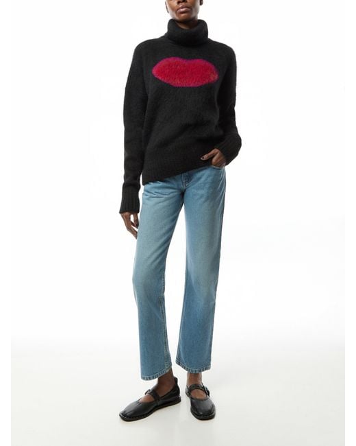 Stella McCartney Red Women's Mouth Jacquard Jumper