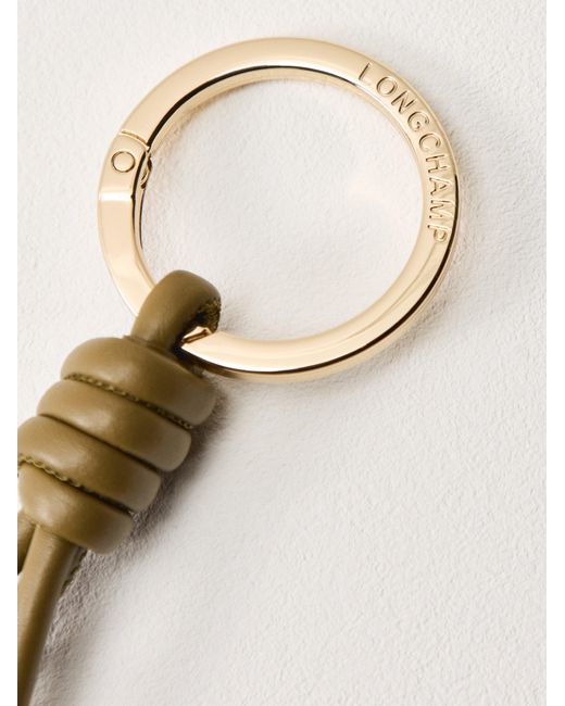 Longchamp Metallic Mini Roseau Key Ring Bag