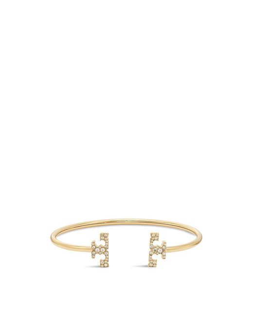 Tory Burch White Women's Eleanor Flex Cuff Bracelet