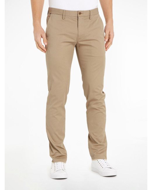 Tommy Hilfiger Natural 1985 Bleecker Chinos Khaki for men