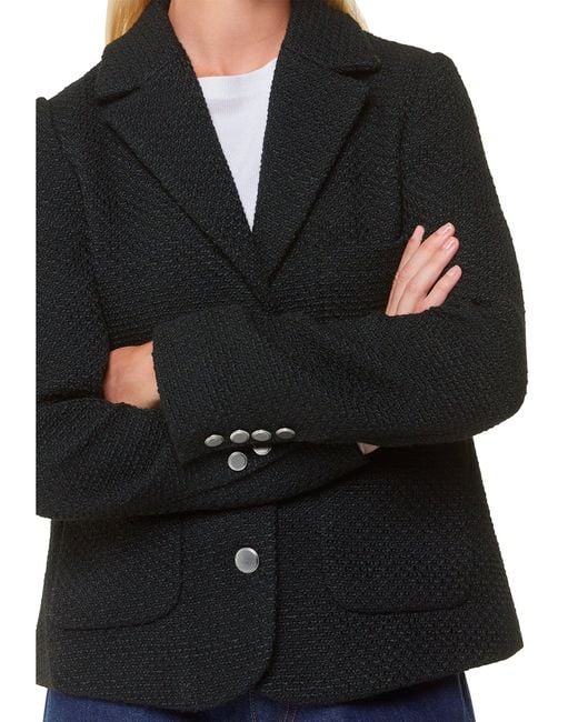 Whistles Black Classic Textured Jacket