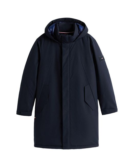 Tommy Hilfiger Blue Water Repellent Thermal Padded Parka for men