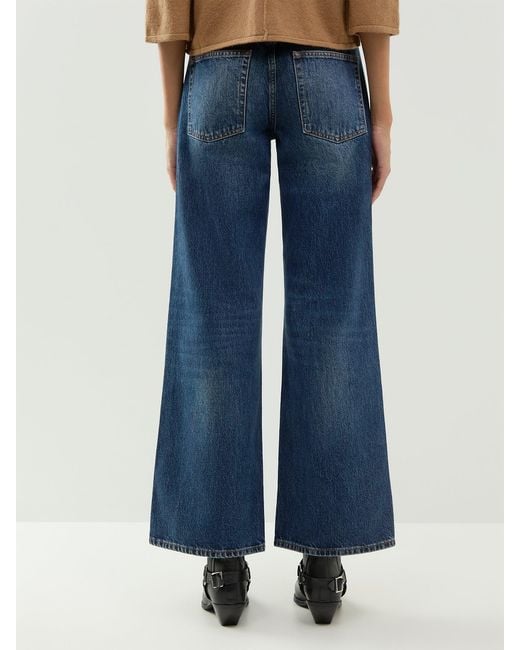 FRAME Blue The Pixie Wide Leg Jeans