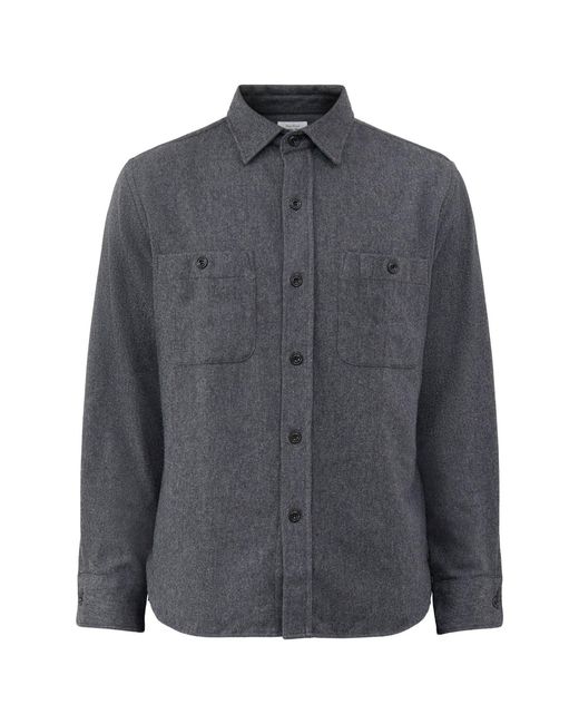 Hartford Gray Percey Washable Mix Overshirt for men