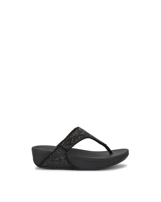 Fitflop White Women's Lulu Glitter Thongs