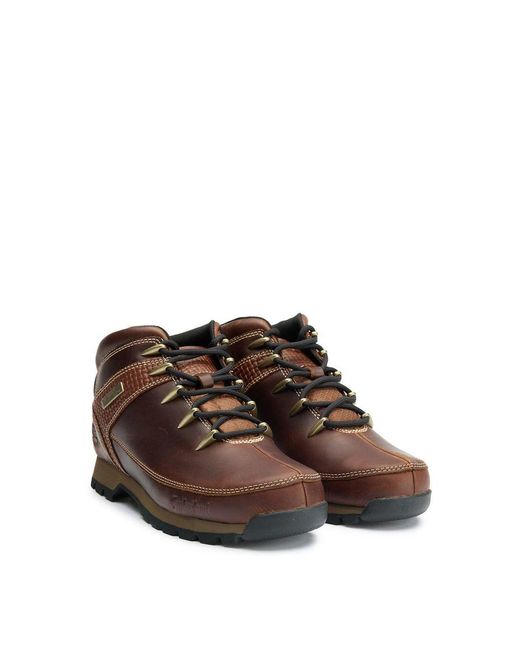 Timberland Brown Euro Sprint Hiker Boots Tan for men