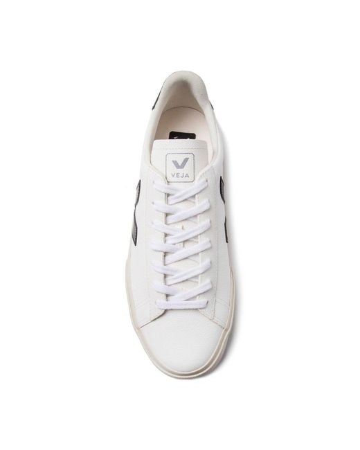 Veja White Men's Campo Leather Trainers for men