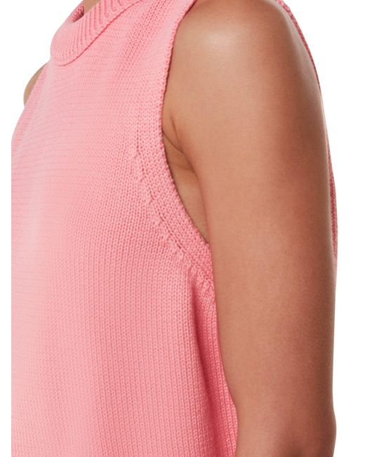 Whistles Pink Women's Indie Rib Detail Tank