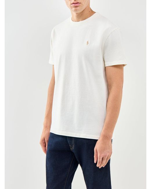 Polo Ralph Lauren White Heavyweight T-Shirt Cream for men