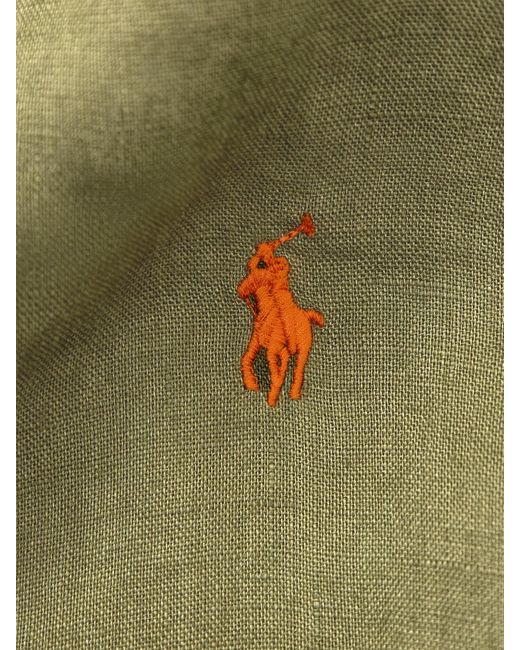Polo Ralph Lauren Green Custom Fit Shirt for men