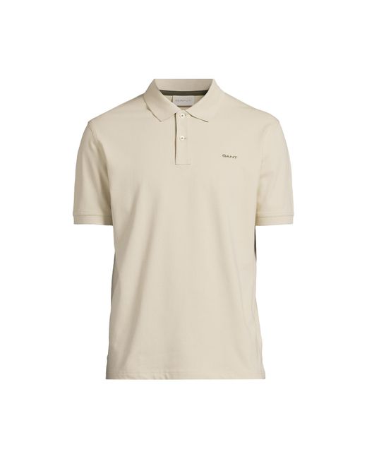 Gant White Men's Contrast Piqué Polo Shirt for men