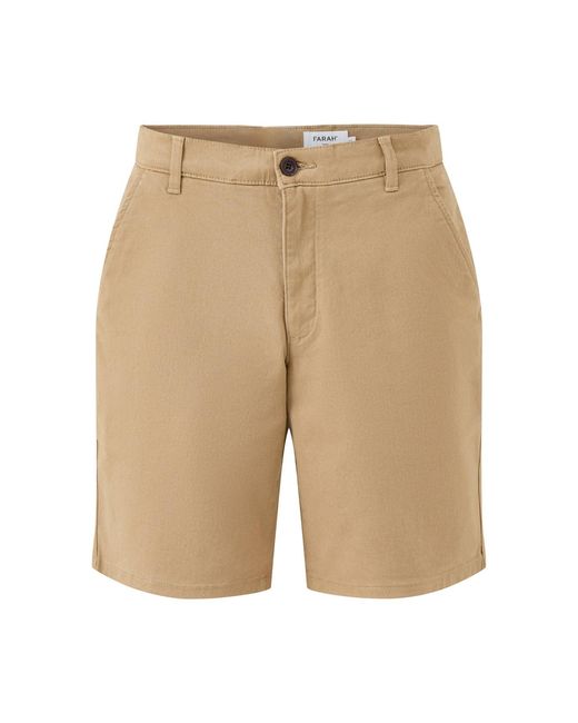 Farah Natural Twill Shorts for men