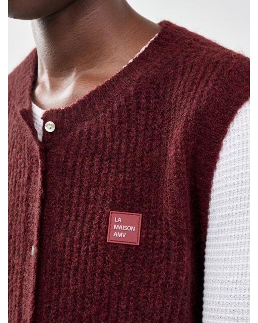 American Vintage Purple East Knit Vest