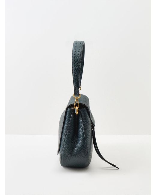 Gianni Chiarini Blue Helena Round Shoulder Bag