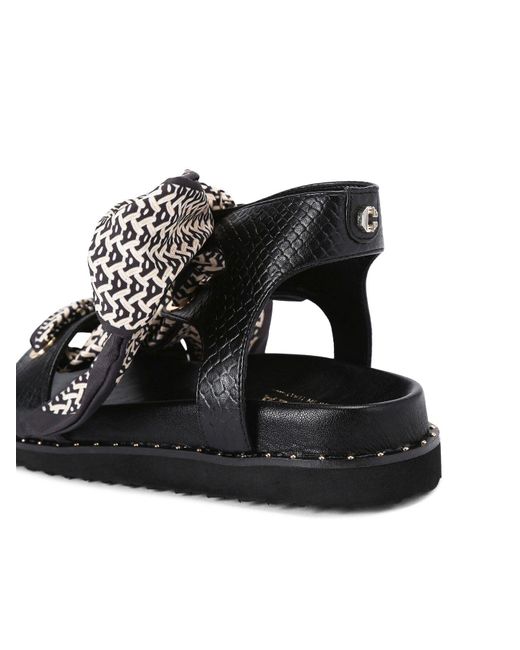 Carvela Kurt Geiger Black Sorrento Scarf Sandal