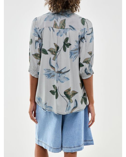 Soya Concept Gray Gina Floral Shirt, Viscose