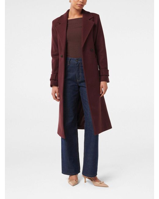 Forever New Red Bella Wrap Coat